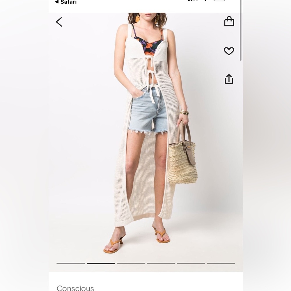 Nanushka knitted open dress